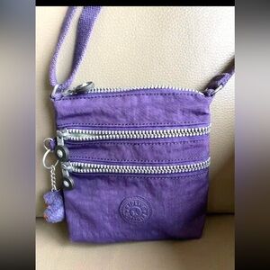 Kipling crossbody purse (purple and gray)